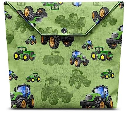 xixirimido Traktor Buch Fall Abdeckung Tasche für Jungen Mädchen Reißverschluss Tasche Durable Handtasche für Taschenbuch Hardcover