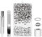 100pcs Kit de Grommets Eyelets Outils, 10mm Oeillets pour Baches, Trousse à Oeillets, Grommet Kit avec 3 Pièces Outil, Oeillets pour Bâche, Chaussures, Vêtements, Tentes