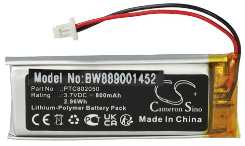 vhbw Akku kompatibel mit Sena SRL-01 (SP51), SRL2 Wireless Headset Kopfhörer (800 mAh, 3,7 V, Li-Polymer)