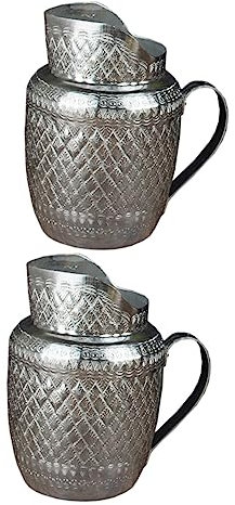 Cabilock Lot De 2 Pichets À Eau Avec Robinet Et Distributeur De Boissons Pour Cuisine Fête Mariage