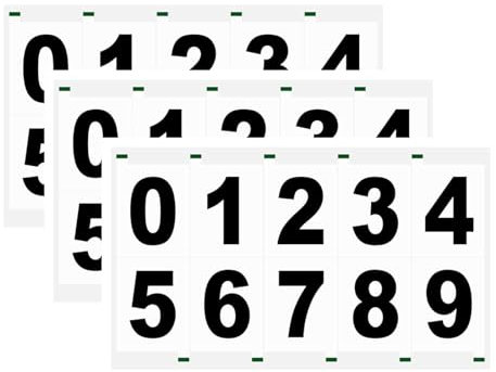 Adesivo for targa in nanofilm, adesivo digitale invisibile riflettente for numero di targa, adesivo riflettente for numero di cassetta postale, etichetta numerica digitale riflettente(Black,98*54mm)