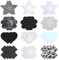 Gjinxi 24PCS Nippelabdeckung Selbstklebend Nipple Patches Nippel Cover Aufkleber Brustaufkleber Kreuz Herz Blume Stern Nippelpads Damen Unsichtbare Nippleabdeckung Brustwarzenabdeckung Nippelaufkleber