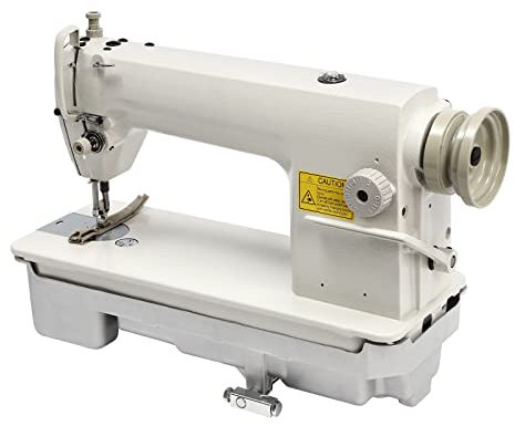 Industrial Sewing Machine Iron Heavy Duty Sewing Machine White Industrial Leather Sewing Machine Thick Material Sewing Machine Tool for Sewing Clothes, Shoes, Boots, Slippers, Bags, Dolls
