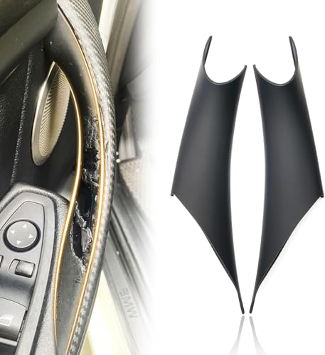 Dixhills 2PCS Türgriff Innen Schwarz Türgriffe Türgriffabdeckungen für die Fahrerseite und die Beifahrertür Ersatz für 3er 4er F30 F31 F34 F80 320i 328i 330i 335i F32 F33 F36 428i 435i