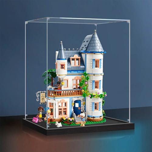 Acryl-Vitrine Box geeignet für Lego 42638 Friends Castle Homestay.Verwendet für Modellausstellung, Ausstellung, Staubschutzaufbewahrung (nur Displaybox, kein Modell.3mm) (transparent)
