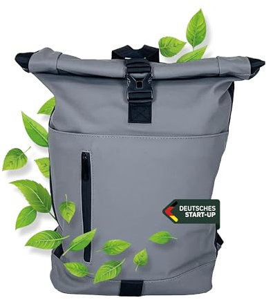 FELSKRAFT MK1 Rolltop Rucksack für Damen & Herren | Eleganter Laptop Rucksack Wasserdicht mit Laptopfach | Reiserucksack, Tagesrucksack, Schulrucksack | Für Reisen, Uni Schule, Arbeit