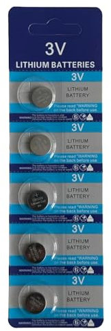 Sivitec 5pcs CR1220 Button Coin Cell Battery For Watch Car Remote Key DL1220 ECR1220 BR1220 3V Lithium Battery