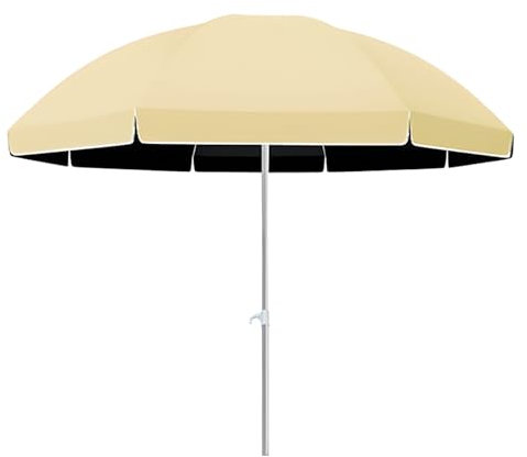 BVDHASDBT Outdoor-Sonnenschirm, beleuchteter Terrassenschirm, für Garten, Deck, Hinterhof, Pool, türkis, Marktschirm, verstellbare Höhe, Solarschirm, aprikose, 2.2M/7.2FT