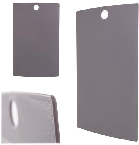 KADAX Schneidbrett 38.5 x 24 cm, Küchenbrett aus Kunststoff, Brett aus Plastik für die Küche, Schneidebrett in modernem Design, Küchenzubehör (Grau)