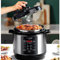 THEGA Olla Arrocera - Cuociriso Domestico In Acciaio Inossidabile, Olla Arrocera Saludable Sin Recubrimiento, Olla De Cocción Lenta Digital con Vapor hacia Arriba Y hacia, Revestimiento Engrosado(4L)