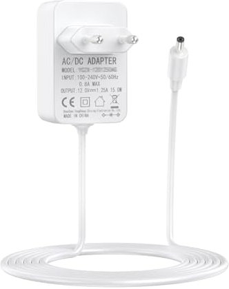 15W Netzteil für Echo Dot (3./4./5. Gen), Echo Dot mit Uhr (3./4./5. Gen), Echo Dot Kids Edition, Echo Show 5(1./2. Gen), Echo Spot, Pop, Fire TV Cube Ladegerät Netzadapter, 1.5M Ladekabel, Weiß