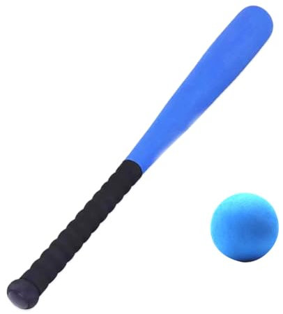 Swiixxer Baseball Bat Ball Set 64cm Funny Games Kids Bat for Adults Kids Light Baseball Bat with Training Ball Blue