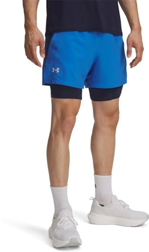 Under Armour Herren-Shorts, UA Launch 2-in-1, 17,8 cm, Blue Atlantis, L