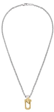Emporio Armani Men's 2 tone Stainless Steel with lobster clasp closure Pendant necklace