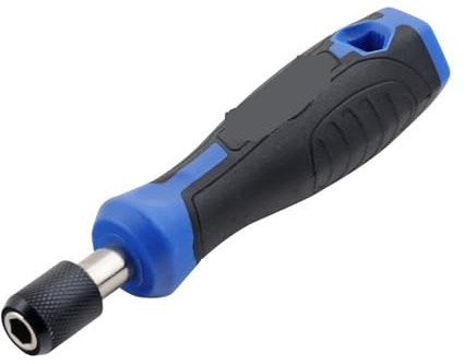 1 tournevis hexagonal 1/4'' avec poignée magnétique et porte-embouts, adaptateur autobloquant for embouts de clés à douille Large Gamme D'Applications(Blue)