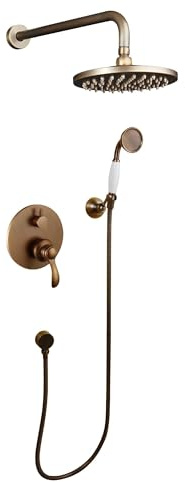 Hudor Composition de douche encastrée SC21BR – Bronze – Collection Pénée – Raffiné et durable