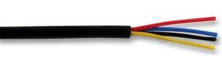 cable-core Alarm sistema di sicurezza antifurto cavo nero 4 Core Wire per 50 metres 50 m