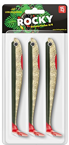 Lieblingsköder 15cm - 3 Gummifische, Farbe Lieblingsköder:Rocky