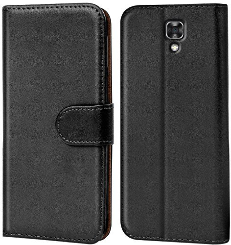 Verco X Screen Hülle, Handyhülle für LG X Screen Tasche PU Leder Flip Case Brieftasche - Schwarz