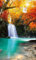Vlies Fototapete TIEFER WALDWASSERFALL 150 x 250 cm | Vliestapete - Wandtapete inklusive Kleister | PREMIUM VLIES QUALITÄT
