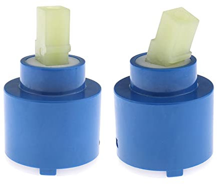 Cartuccia a dischi ceramici da 2 pezzi, 35 mm, in plastica, per lavabo, doccia, miscelatore, rubinetti per bagno, riparazione, sostituzione