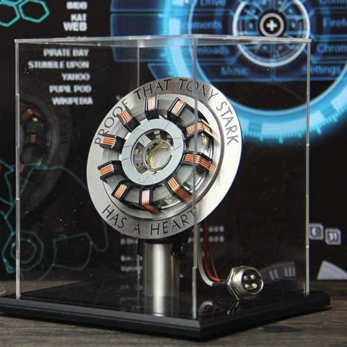 Euvdora 1:1 DIY Model Iron Man Arc Reactor Kits MK2 LED Light Tony Stark Heart Chest Lamp Handmade Toys