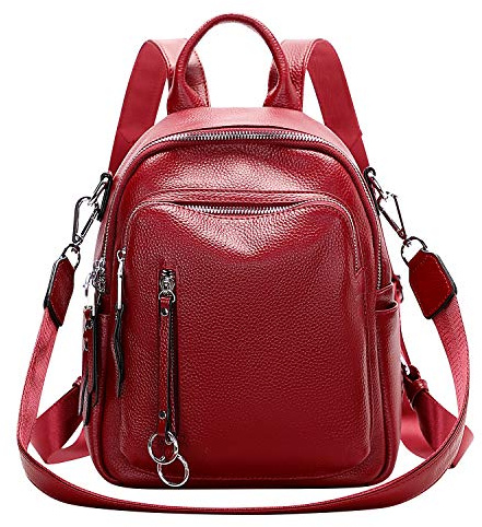 ALTOSY Echtes Leder Rucksack Damen Elegant Schultertasche Frauen Mode Casual Daypack