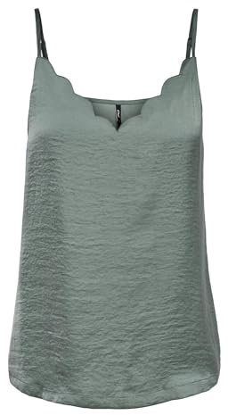 Only Onldebbie Singlet Noos WVN Cami Shirt, Balsam Green, 34 Femme
