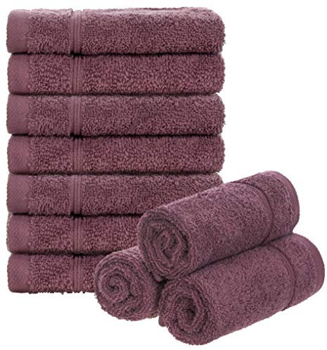 Brandsseller Set di 10 Asciugamani per Sapone 30 x 30 cm Asciugamano in Spugna per Ospiti con Gancio Cotone 470 g/m² Bagno Casa - Bacca