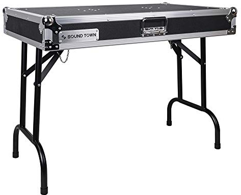 Sound Town DJ-Tisch, Sperrholz, 91,4 x 53,3 cm (STDJT-36W)