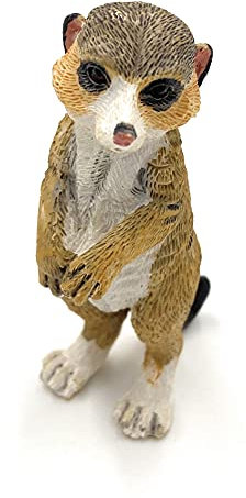 Resin Meerkat 6.5cm Tall Ornament Decoration Collectable - Meerkat Standing Tall