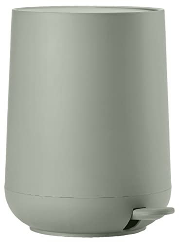 Zone Denmark Nova Bathroom Bin, Bathroom Bin, Diameter 23 cm, Height 29 cm, Capacity 5 L, Matcha Green