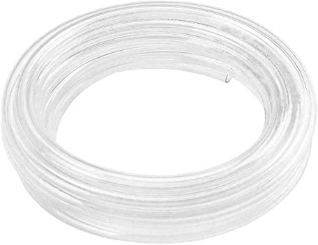 ETOPARS Pneumatischer Luftschlauch Druckluftschlauch Luft Kompressor Schlauch Pneumatik Flexibel Polyurethan PU 5 Meter Außen 12mm x Innen 8mm Transparent