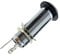 KAISH 6.35mm Brass Mono Guitar Bass Barrel Jack Socket Cylinder Input Output Jack with 3 Pins Chrome