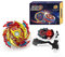 Hozuumo Battling Tops Turbo Starter Set, 4D Metall Fusion Kampfkreisel, Arena Spinning Tops mit Launcher, Geschenk-Sets für Kinder,1-38