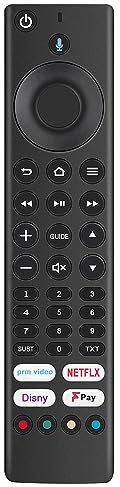 Replacement Voice Télécommande Convient pour JVC Fire TV Edition LT-32CF600 LT-40CF700 LT-43CF700 w/Prime-Video Netflix Disney+ FREEVIEW-Play