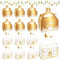 Eid Mubarak Geschenktüten, 24 Stück Geschenkboxen, Eid Mubarak Geschenkkartons, Eid Mubarak Geschenk Boxen, Eid Mubarak Geschenktüten für Ramadan Süßigkeiten Verpackung Party (Weiß Gold)
