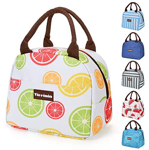 Kato Tirrinia Mittagessen Taschen für Frauen Männer, Isoliert Mittagessen Tote Tasche für Mädchen, Lunch-Box für Erwachsene & Kinder, Große Kühlung Mittagessen Tasche für Arbeit/Schule/Picknick, White