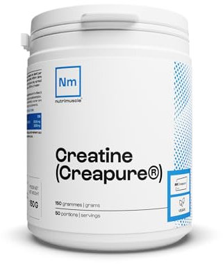 Créatine 100% Pure | Créatine monohydrate Creapure • Prise Masse Musculaire& Force • Musculation Homme • Complément idéal à la Whey Protéine | Nutrimuscle | 150 g