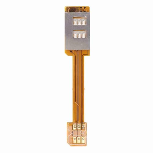 Nano-SIM-Karte auf Standard-SIM-Kit Verlängerung von Stecker auf Buchse, Weiche Flache FPC-Kabelverlängerung, Kompatibel mit für Android-Smartphones-Tablets mit Gemischten