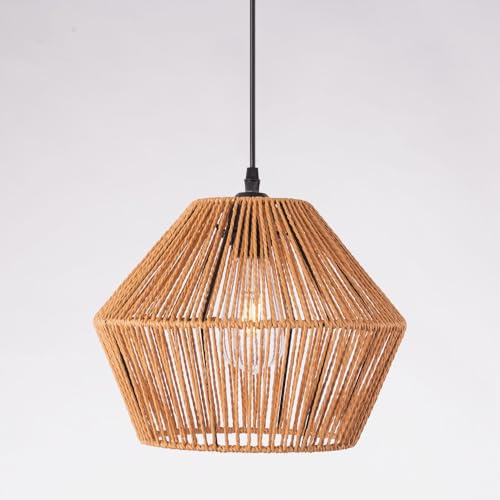 Rope-Pendelleuchte Okara mit warmweißem Licht