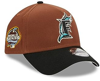 New Era Florida Marlins MLB Harvest World Series 2003 Brown Black 9Forty A-Frame Snapback Cap - One-Size