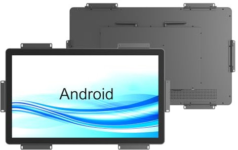GreenTouch 27 Inch Open-Frame Touchscreen LCD Monitor -Android All in one Computer with RK3566 RAM 4G & ROM 32G - Capacitive PCAP -1920x1080-16:9-Black - Front IK08/IP65