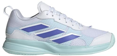 adidas Avaflash Low Tennis Shoes Tennisschuhe, Cloud White/Cobalt Blue/semi Flash Aqua, 41 1/3 EU