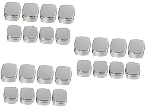 Piezas Caja De Aluminio para Jabón Hecho a Mano Latas De Especias De Cocina Recipiente De Té De Hojalata Recipientes con Tapas Contenedores De Aluminio Viajar Constituir Valija