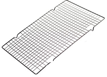 VIRAZE Juego de Herramientas for Hornear de 5 Rejillas for Enfriar Pasteles, Rejillas for Enfriar Pan, Rejillas for Enfriar antiadherentes Negras (Color : Nero)