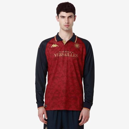 Kappa Kombat Third Versailles LS ACT Jersey Versailles | Man | Size 2XL | RED/Blue DK/Gold