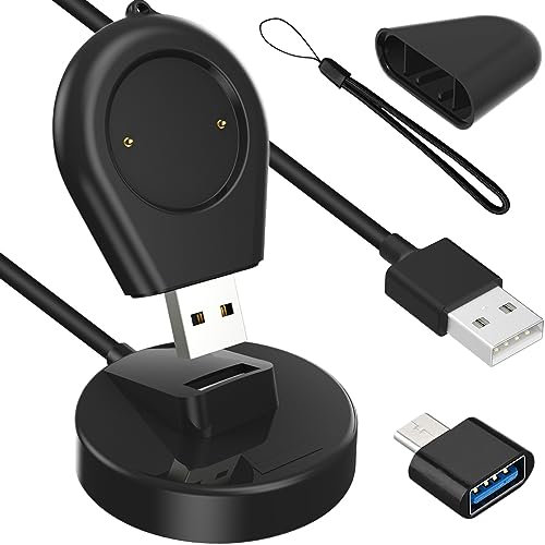 Xiatiaosann Caricabatterie sostitutivo per Amazfit T-REX 2/GTR 4/GTR 4 Pro/GTS 4/GTR 3/GTR 3 Pro/GTS 3, cavo dock di ricarica USB, caricabatterie portatile magnetico per smartwatch