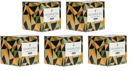 Cocobration Premium Coconut Charcoal 5x1KG – Carbone Naturale per Narghilè – Cubi 26mm – Lunga Durata e Fumo Denso – Ideale per Narghilè e Barbecue