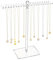 Amexo Klassiker Acryl Schmuckständer Multifunktional Ohrringhalter Kettenhalter Schmuck Halter Schmuck Organizer mit Bilateralen Haken für Ketten Ringe Ohrringe Armbänder Transparent